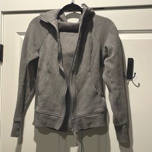 Light Grey thinker material Lululemon Scuba Hoodie